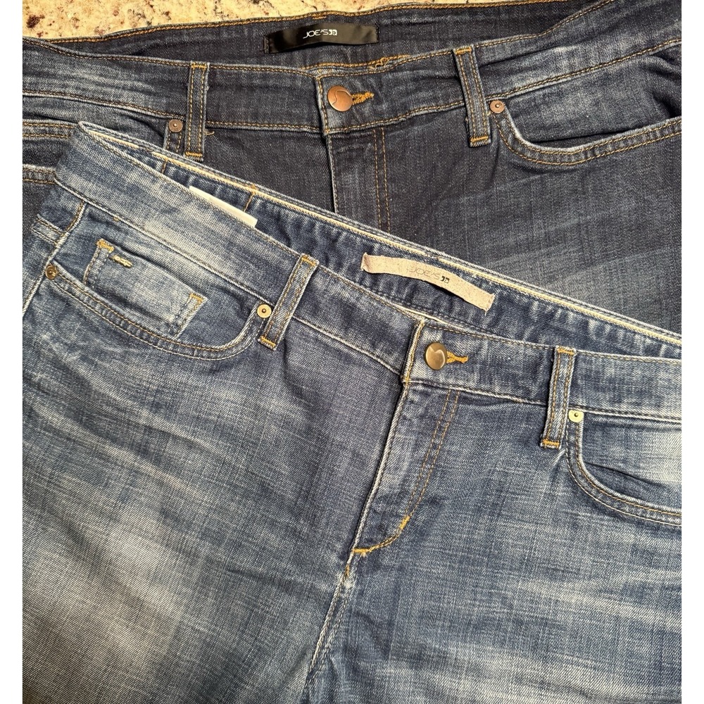 Lot of 2 Joe's Jeans Women's 31 Denim Shorts - Medium & Light Wash Stretch Lot - Picture 11 of 11